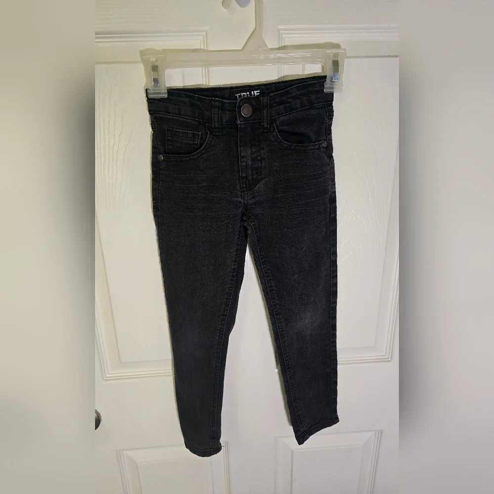 True Indigo Boys Black Skinny Jeans Size 6